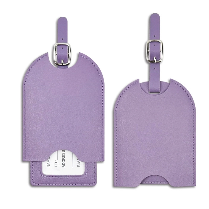 JUSTOP JTLT-Z002 PU leather privacy luggage tag